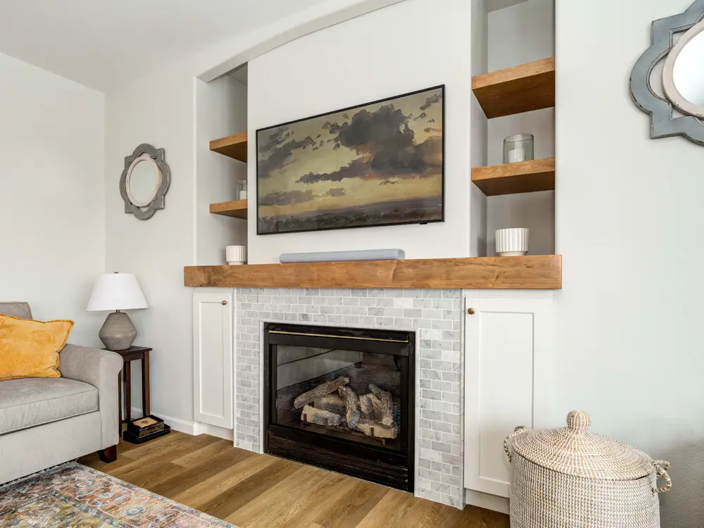Custom fireplace by Stewart Remodeling in Colorado Springs, Colorado