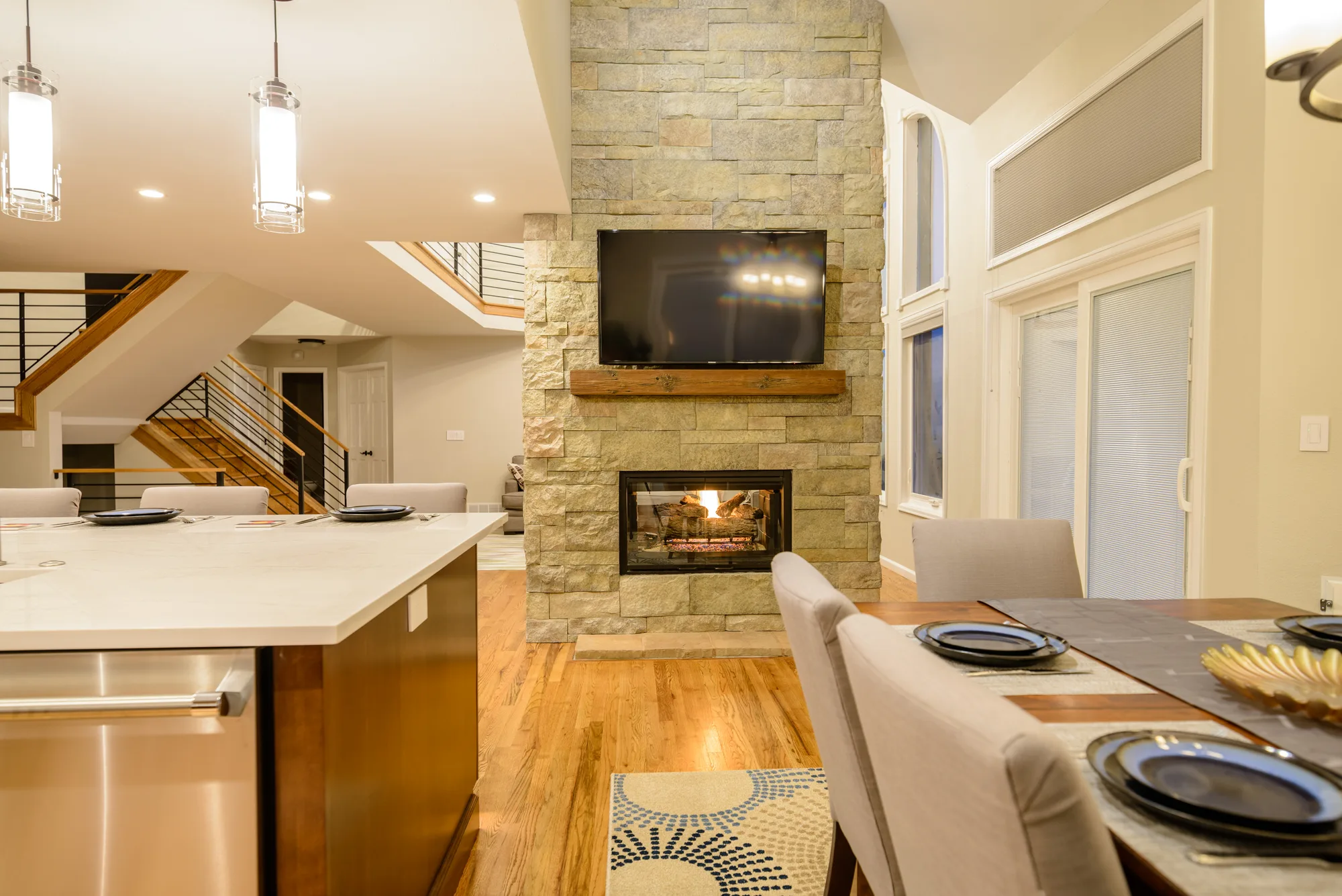 Outdoor & Multi-Room Fireplaces by Stewart Remodel Design Build in Colorado Springs