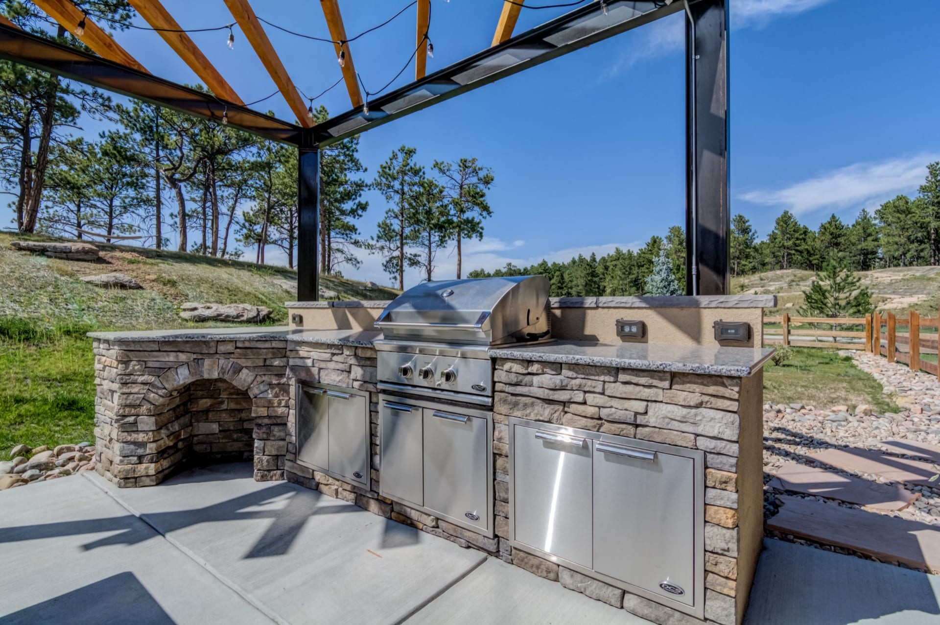 Stone Outdoor Kitchen